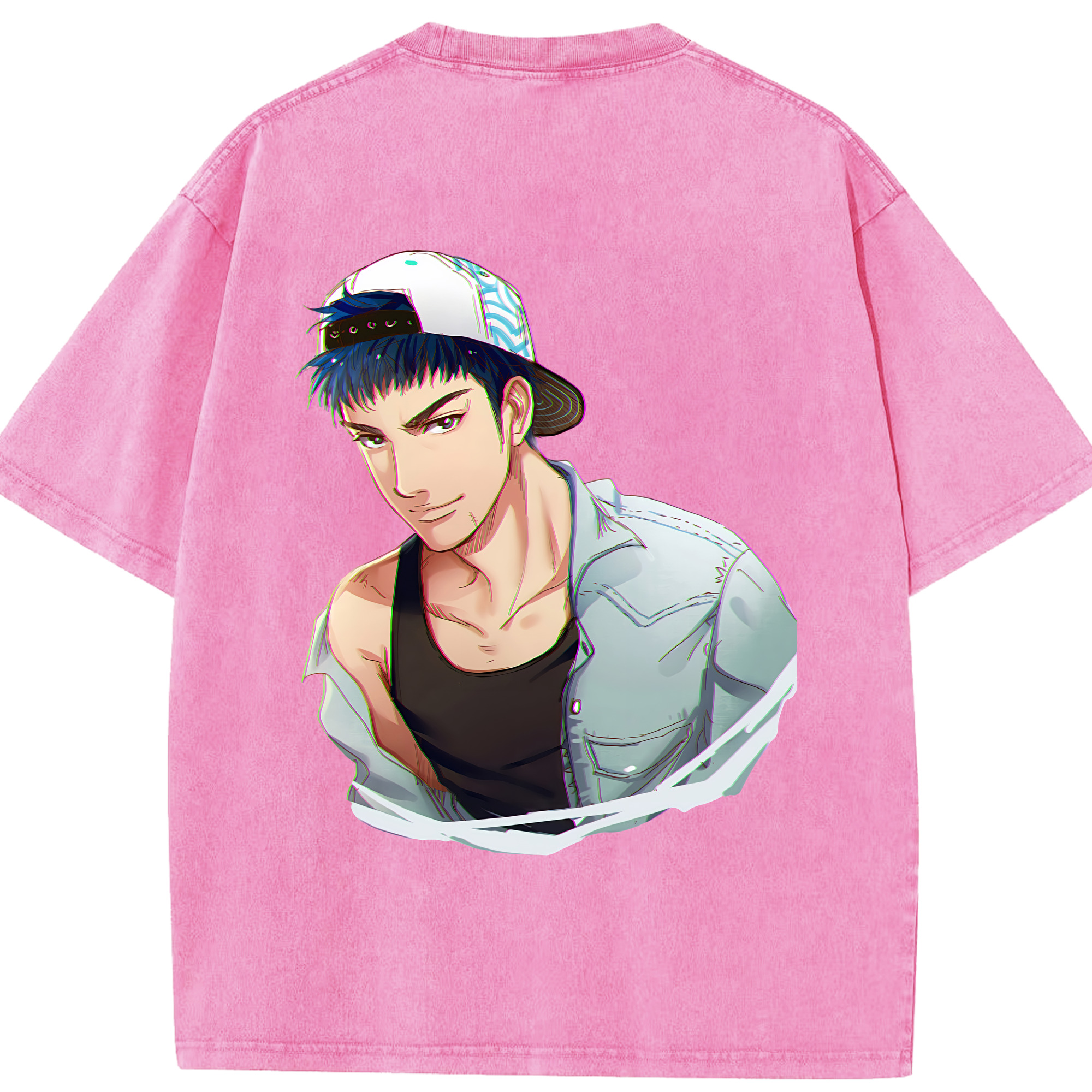 （画像用） SLAM DUNK／スラムダンク 綿100% ヴィンテージ風 半袖Tシャツ（背面プリント）